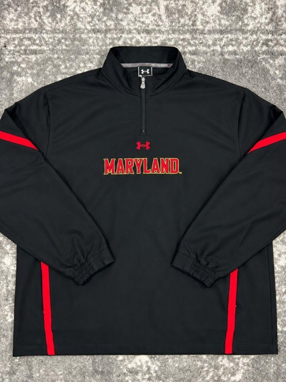 Under Armour Maryland Terrapins Black Quarter Zip Pullover
